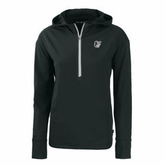 Baltimore Orioles Cutter & Buck Women's Daybreak Eco Recycled Half-Zip Hoodie - Black Hoodies