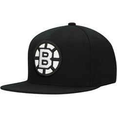 NHL Boston Bruins Mitchell & Ness Team Snapback Hat - Black