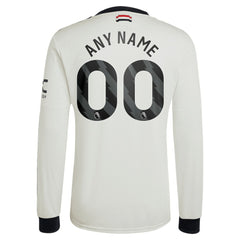 Manchester United Originals 2024/25 Third Custom Replica Long Sleeve Jersey Cream