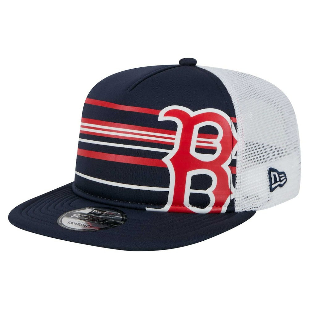 Boston Red Sox New Era 9FIFTY A-Frame Trucker Snapback Hat - Navy Hats