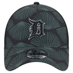 Detroit Tigers New Era 9FORTY A-Frame Trucker Adjustable Hat - Black Hats