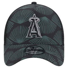 Los Angeles Angels New Era 9FORTY A-Frame Trucker Adjustable Hat - Black Hats