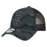 San Francisco Giants New Era 9FORTY A-Frame Trucker Adjustable Hat - Black Hats