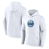 NHL Utah Mammoth Fanatics Draft Logo Pullover Hoodie - White