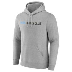 NHL Utah Mammoth Fanatics Wordmark Logo Fleece Pullover Hoodie - Heather Gray
