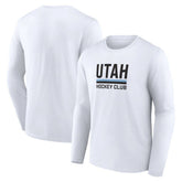 NHL Utah Mammoth Fanatics Secondary Logo Long Sleeve T-Shirt - White