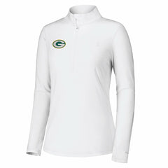 Green Bay Packers Women's Sport Playa Vista IslandZone Quarter-Zip Jacket White