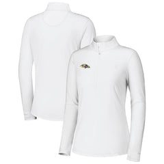 Baltimore Ravens Women's Sport Playa Vista IslandZone Quarter-Zip Jacket White