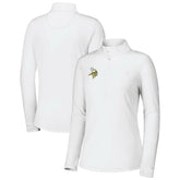 Minnesota Vikings Women's Sport Playa Vista IslandZone Quarter-Zip Jacket White