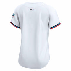 Miami Marlins Nike Women's Home Limited Jersey - White Jerseys