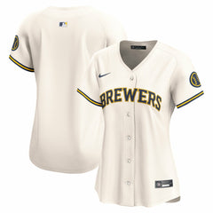 MLB Milwaukee Brewers Nike Women's Home Limited Jersey - Cream