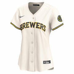 MLB Milwaukee Brewers Nike Women's Home Limited Jersey - Cream