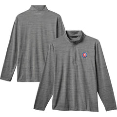 Chicago Cubs TravisMathew The Heater Quarter-Zip Pullover Top - Gray Pullover