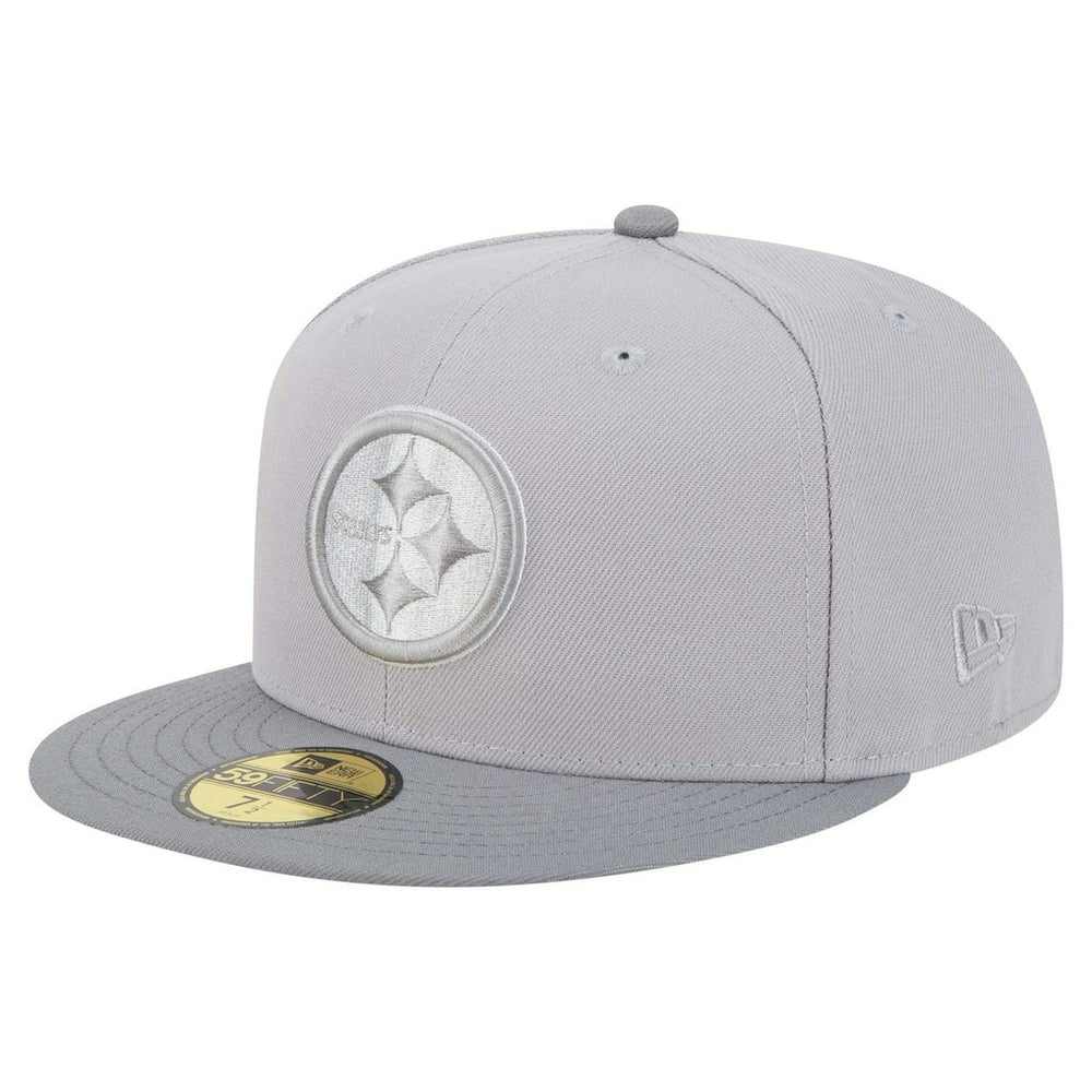 Pittsburgh Steelers New Era Iron Cloud 59FIFTY Fitted Hat Gray/Graphite