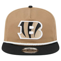 Cincinnati Bengals New Era Desert Golfer Snapback Hat Khaki/Black