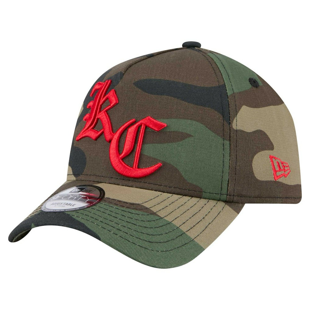 Kansas City Chiefs New Era Mystic Camo A-Frame 9FORTY Adjustable Hat Camo