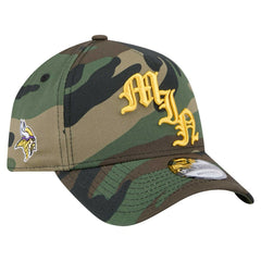 Minnesota Vikings New Era Mystic Camo A-Frame 9FORTY Adjustable Hat Camo