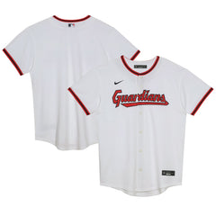 MLB Cleveland Guardians Preschool Home Blank Replica Jersey - White