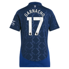 Alejandro Garnacho Manchester United Women's 2024/25 Away Replica Player Jersey Navy
