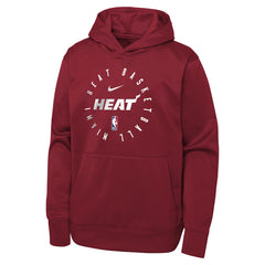 Miami Heat Youth Performance Practice Spotlight Pullover Hoodie Red