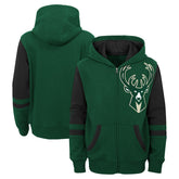 Milwaukee Bucks Preschool Straight To The League Full-Zip Hoodie Green