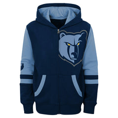 Memphis Grizzlies Preschool Straight To The League Full-Zip Hoodie Navy