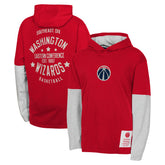 Washington Wizards Youth Small Ball Long Sleeve Hoodie T-Shirt Red