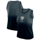 Chicago Bears WEAR by Erin Andrews x Gracie Hunt Women's Ombre Tank Top Navy