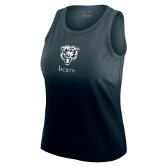 Chicago Bears WEAR by Erin Andrews x Gracie Hunt Women's Ombre Tank Top Navy