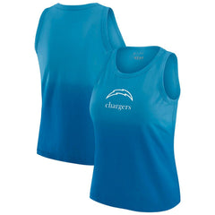 Los Angeles Chargers WEAR by Erin Andrews x Gracie Hunt Women's Ombre Tank Top Blue