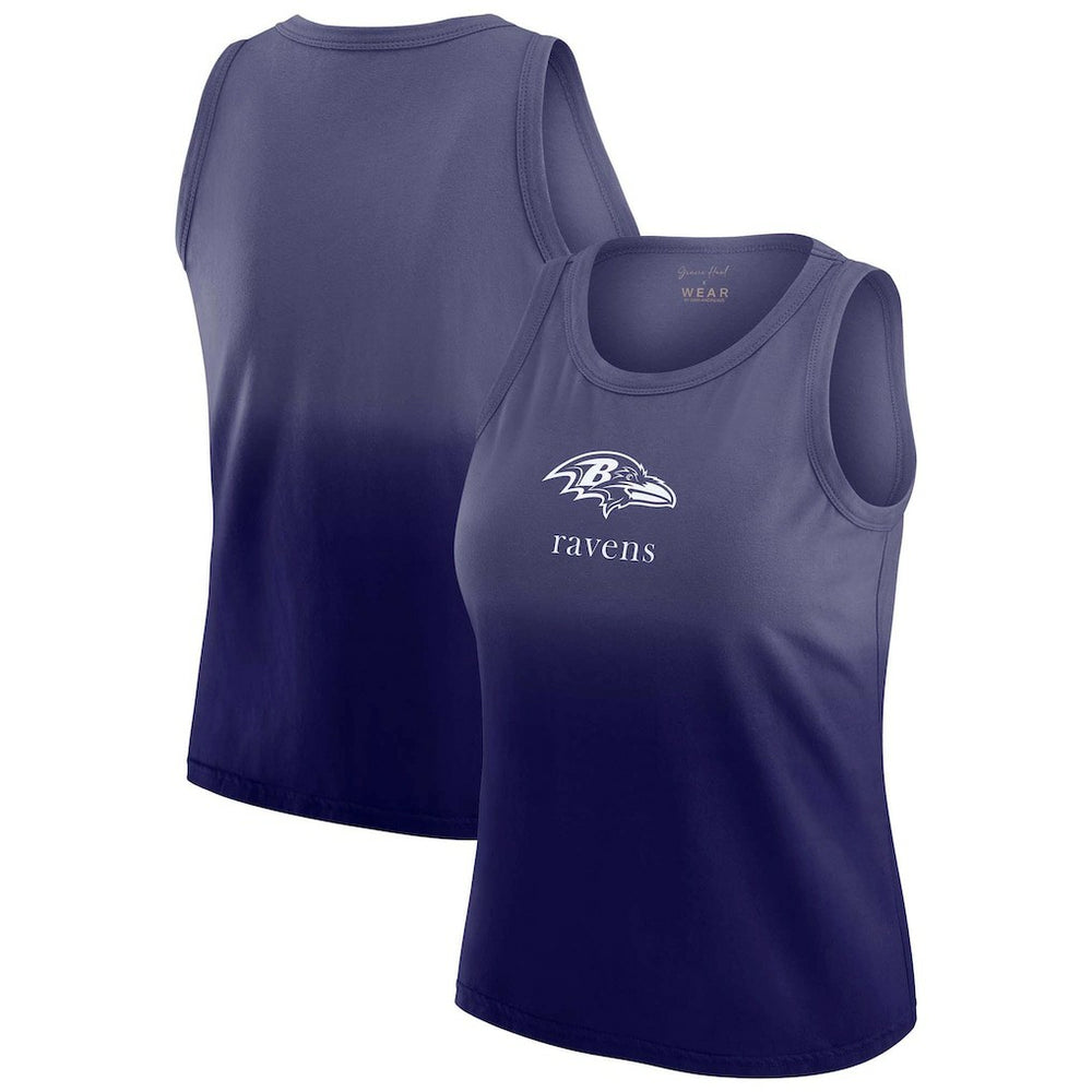 Baltimore Ravens WEAR by Erin Andrews x Gracie Hunt Women's Ombre Tank Top Purple