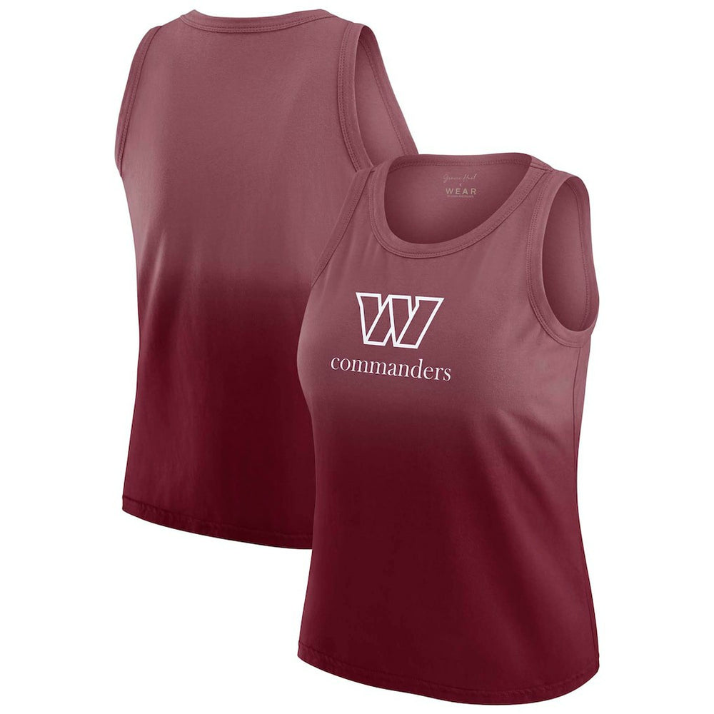 Washington Commanders WEAR by Erin Andrews x Gracie Hunt Women's Ombre Tank Top Burgundy