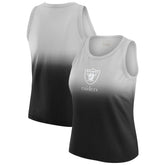 Las Vegas Raiders WEAR by Erin Andrews x Gracie Hunt Women's Ombre Tank Top Black