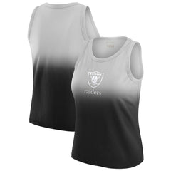Las Vegas Raiders WEAR by Erin Andrews x Gracie Hunt Women's Ombre Tank Top Black