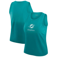Miami Dolphins WEAR by Erin Andrews x Gracie Hunt Women's Ombre Tank Top Aqua