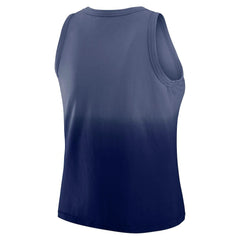 New York Giants WEAR by Erin Andrews x Gracie Hunt Women's Ombre Tank Top Navy