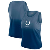 Indianapolis Colts WEAR by Erin Andrews x Gracie Hunt Women's Ombre Tank Top Heather Navy