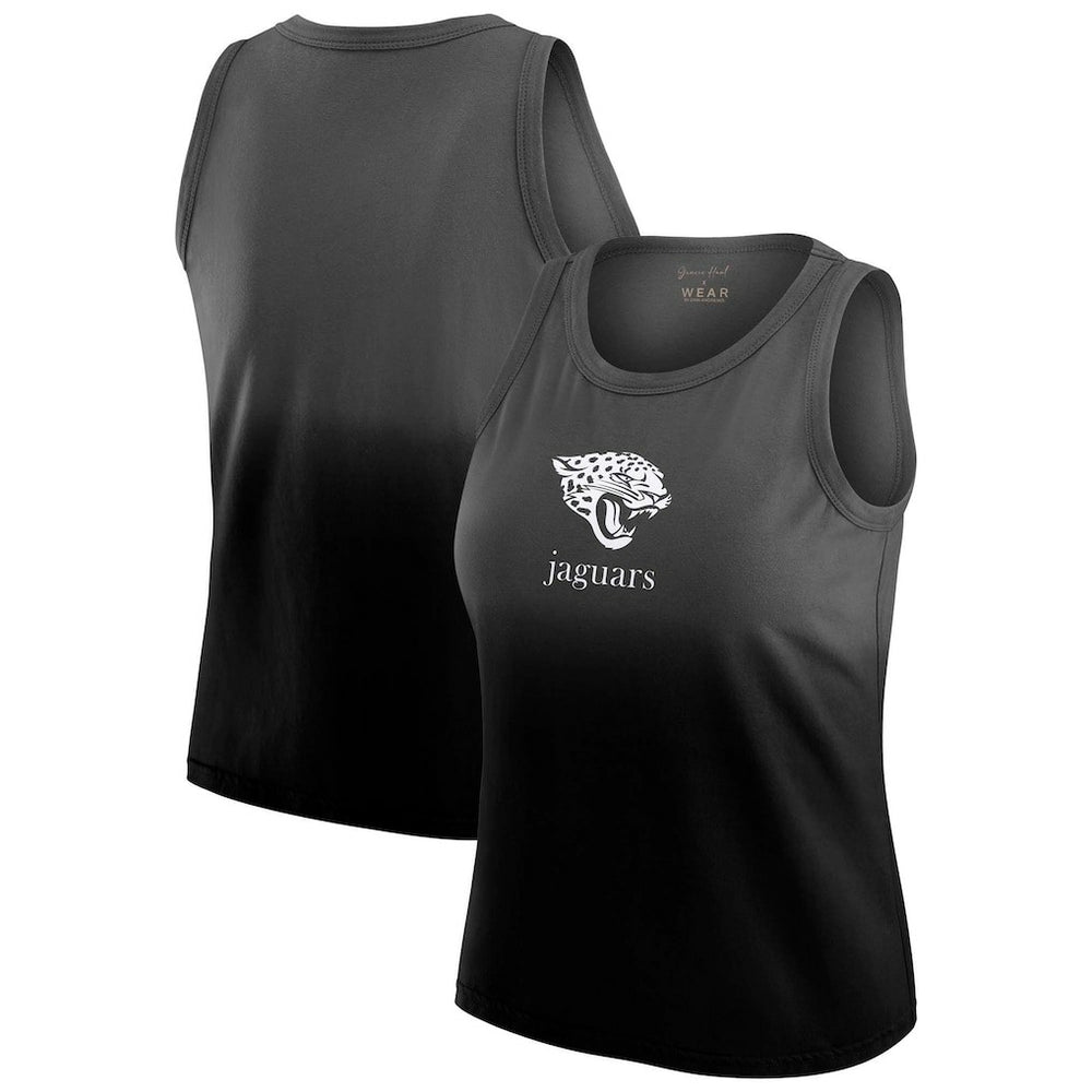 Jacksonville Jaguars WEAR by Erin Andrews x Gracie Hunt Women's Ombre Tank Top Black