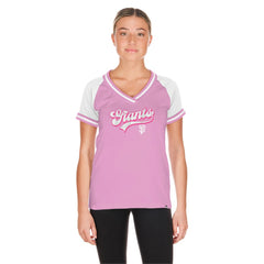 San Francisco Giants New Era Women's Gameday V-Neck T-Shirt - Light Pink T-shirts