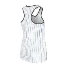 Los Angeles Dodgers New Era Women's Gameday Pinstripe Tank Top - White Tanks