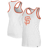 San Francisco Giants New Era Women's Gameday Pinstripe Tank Top - White Tanks