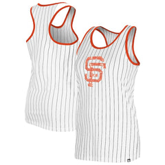San Francisco Giants New Era Women's Gameday Pinstripe Tank Top - White Tanks