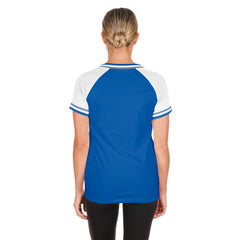 Kansas City Royals New Era Women's Gameday Raglan V-Neck T-Shirt - Royal T-shirts