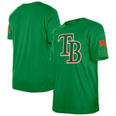 Tampa Bay Rays New Era St. Patrick's Day Shamrock Fill T-Shirt - Kelly Green T-shirts