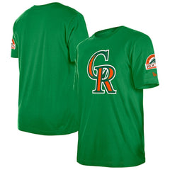 Colorado Rockies New Era St. Patrick's Day Shamrock Fill T-Shirt - Kelly Green T-shirts