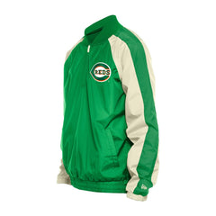 Cincinnati Reds New Era St. Patrick's Day Ripstop Raglan Quarter-Zip Windbreaker - Kelly Green Tops