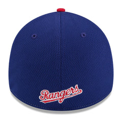 Texas Rangers New Era 2025 MLB Clubhouse 39THIRTY Flex Hat - Royal/Red Hats