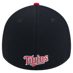 Minnesota Twins New Era 2025 MLB Clubhouse 39THIRTY Flex Hat - Navy/Red Hats