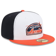 Houston Astros New Era 2025 MLB Clubhouse 59FIFTY Fitted Hat - Navy/Orange Hats