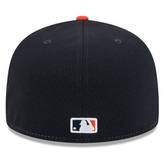 Houston Astros New Era 2025 MLB Clubhouse 59FIFTY Fitted Hat - Navy/Orange Hats